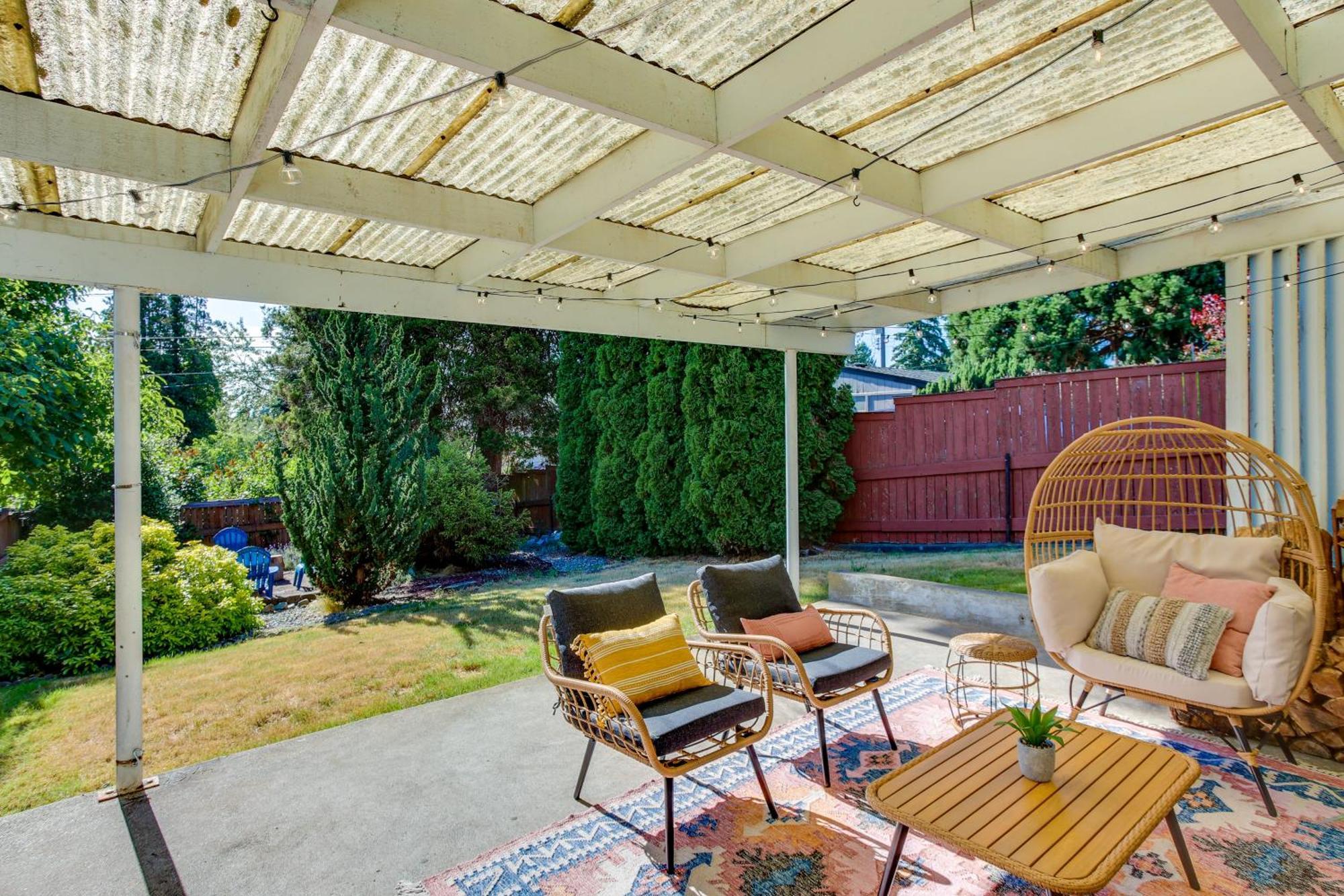 Updated Tacoma Home With Fire Pit! Exterior foto